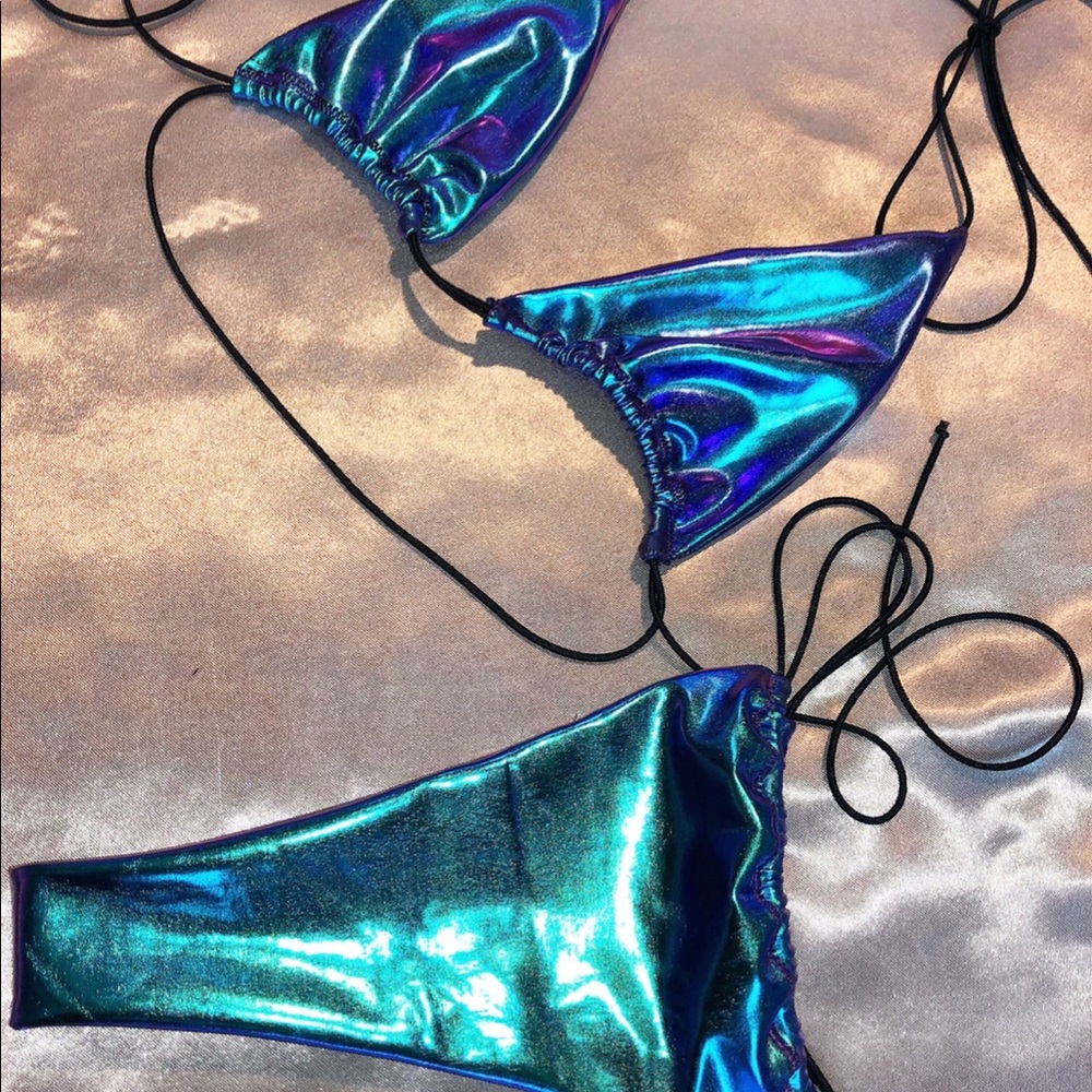 Metallic Micro bikini - Picture 2 of 2